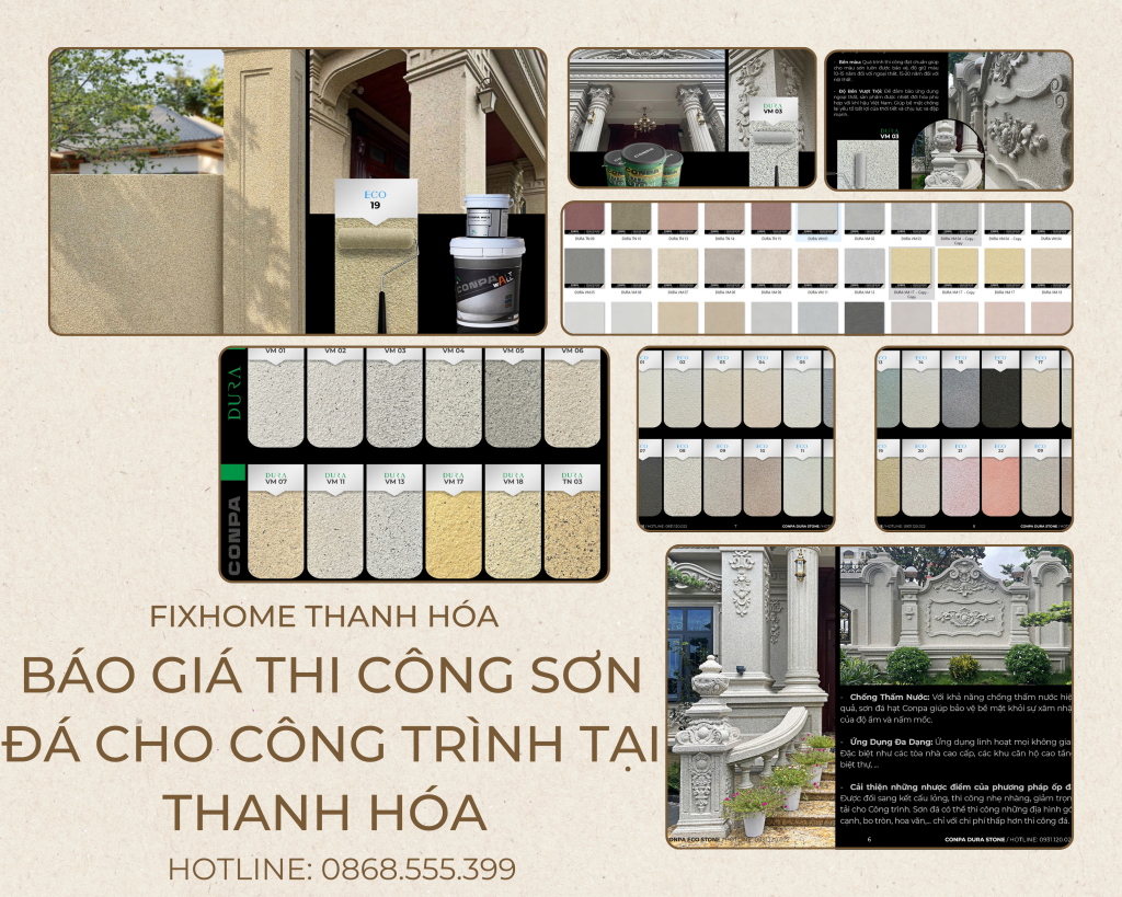 Báo giá thi công sơn giả đá cho công trình (tổng kho) tại Thanh Hóa năm ...